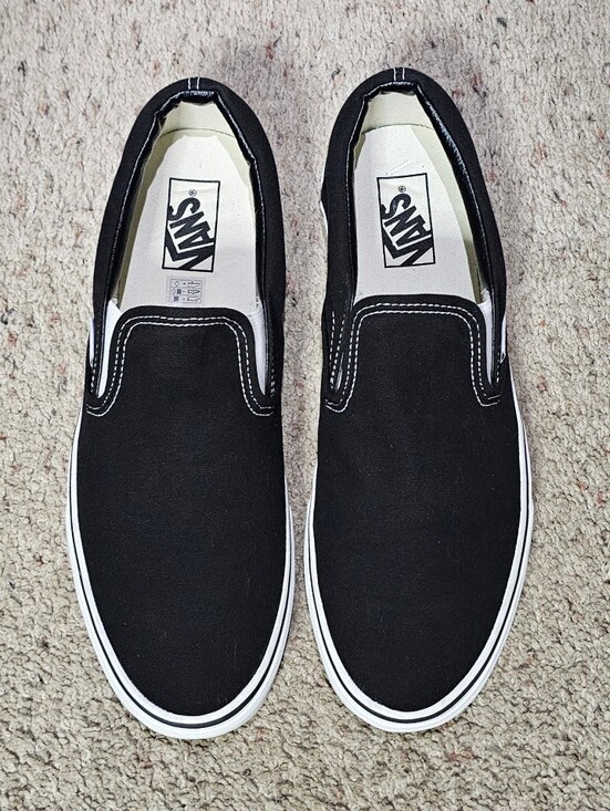 Vans Classic Slip On Shoes - Black Men Size 11 Women Size 12.5